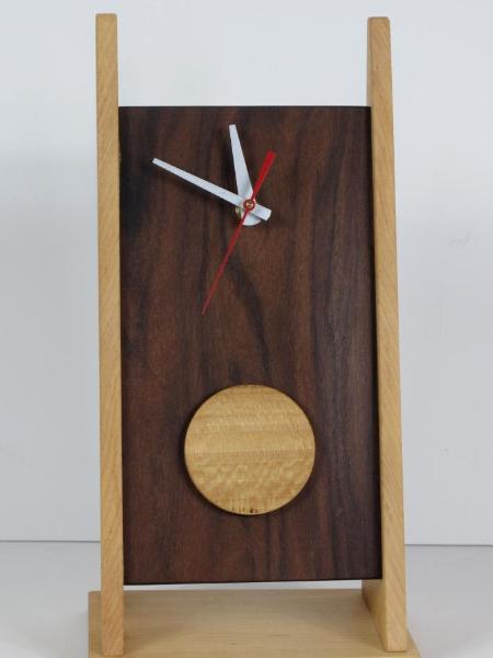 2 Legged Clock with Sycamore Disk
