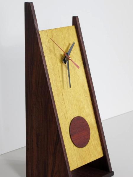 2 Legged Clock with Padouk Disk