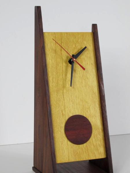 2 Legged Clock with Padouk Disk