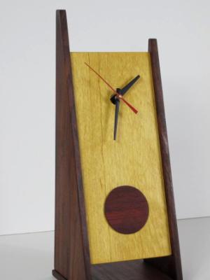 2 Legged Clock with Padouk Disk